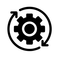 Obraz premium cog gear setting icon vector