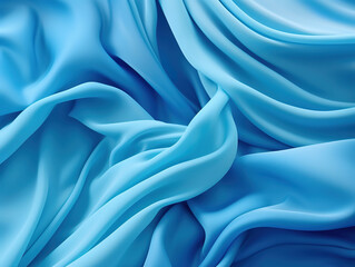Obraz premium Incredible Smooth elegant blue satin texture abstract background