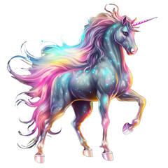 Mystical unicorn on transparent background, png  © Abidhasan