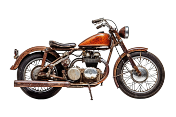 High-quality motorbike illustration PNG on transparent background for digital design projects and creative visual presentations