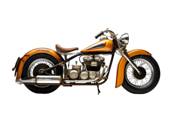 High-quality motorbike illustration PNG on transparent background for digital design projects and creative visual presentations
