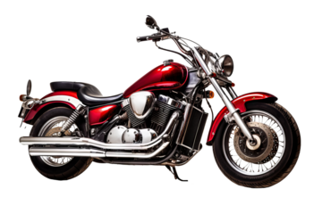 High-quality motorbike illustration PNG on transparent background for digital design projects and creative visual presentations