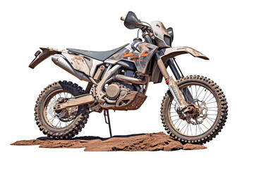 High-resolution png of a rugged offroad bike on a transparent background, ideal for adventure sports designs and outdoor-themed digital projects
