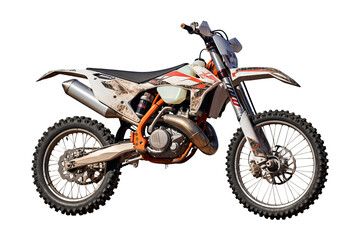 High-resolution png of a rugged offroad bike on a transparent background, ideal for adventure sports designs and outdoor-themed digital projects