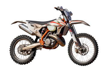 High-resolution png of a rugged offroad bike on a transparent background, ideal for adventure sports designs and outdoor-themed digital projects