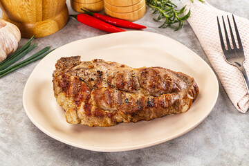 Grilled pork sirloin for dinner
