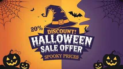 Halloween Sale Off 20% Poster.