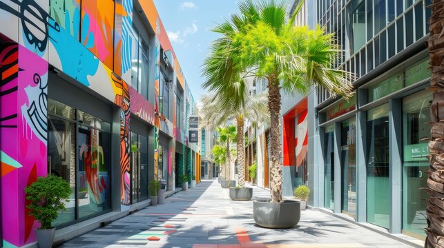 dynamic cultural scene at the Dubai Design District (d3), a hub for creative professionals and artists