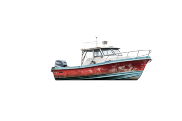 High-resolution PNG of a classic wooden boat isolated on transparent background for nautical-themed designs and projects