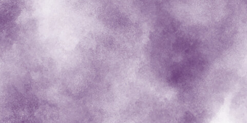 Blue or purple watercolor art background with clouds, abstract blue Soft cumulus cloudscape sky, abstract grunge background with smoke, Aquarelle painted fresh and cloudy purple paper texture.