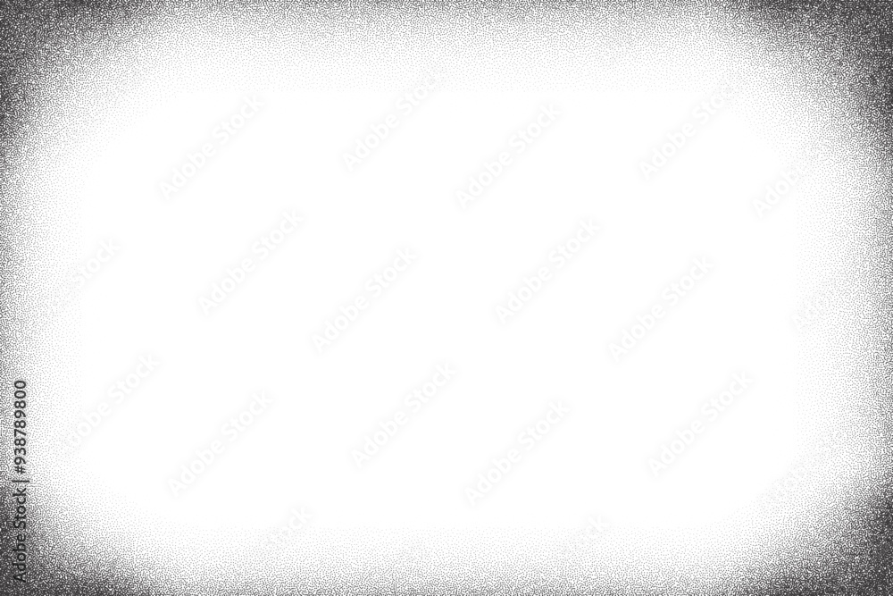 Poster grainy gradient background. noisy stipple frame with fade effect. vector grunge border with sand vin