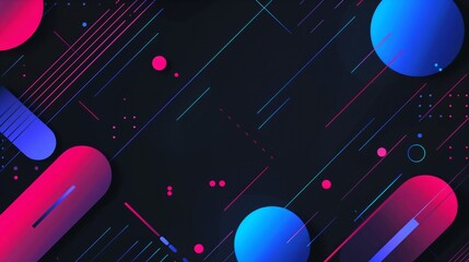 Modern Abstract Black Blue and Pink Color Background