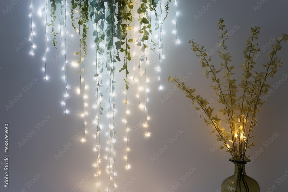 Poster celestial light flow with tranquil color harmony on soft canvas
