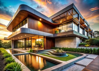 waste landscape texture fluidity abstraction contemporary architecture design