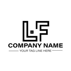 Obraz premium High-quality LF logo designs: modern, minimalist, creative, and professional.