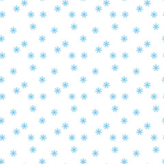 Light Blue, Green vector seamless pattern with christmas snowflakes. Colorful decorative design in xmas style with snow. Pattern for trendy fabric, wallpapers.