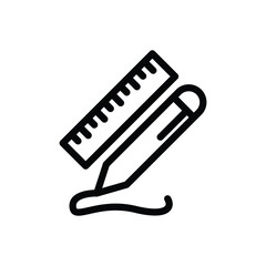 Obraz premium writing equipment icon design on white background