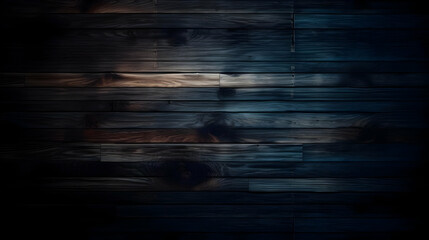 Dark Wooden Background with Horizontal Plank Texture