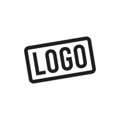 Logo icon with sample text displayed for branding or design placeholder