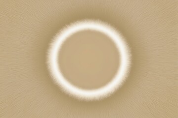 Fuzzy Halo Ellipse Form Displayed on a Soft Cream Background