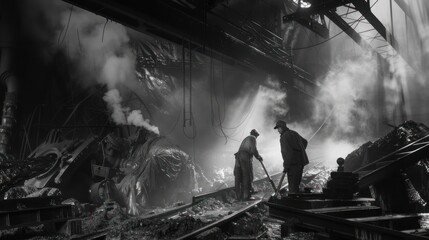 Steam and Steel in a Black and White World