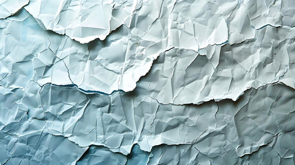 Fototapeta premium Crumpled Blue Paper Texture: A Grunge Background for Design