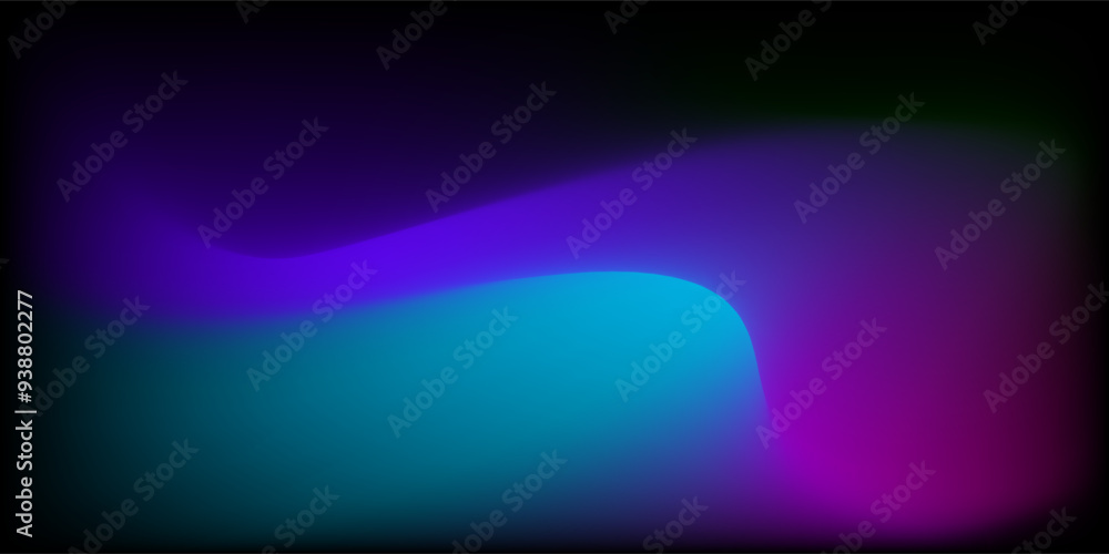 Poster abstract vector colorful gradient background with flowing purple, blue, and teal colors blending smo