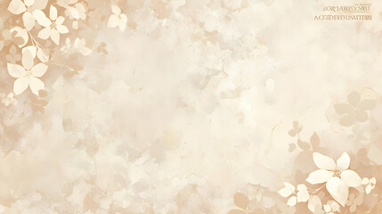 Floral Watercolor Background with Soft Hues and Delicate Flowers