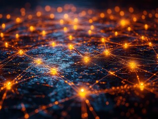 Telecom services across networks, showcasing diverse services, from voice to data, all interconnected. 