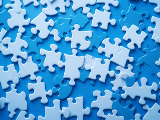 Exceptional Close up on puzzle background