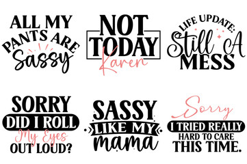 Vibrant Sassy Labels And Badges, Hand Lettering Set Vector Illustration for Holiday Cards, Printable, Magazine