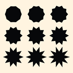 Set of blinking stars, sparks and sparkles. Shining twinkle sunburst shapes collection. Magic light flare pack for design template, poster, banner, brochure, leaflet. Vector glint glitter illustration