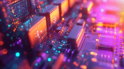 Obraz premium Circuit Board Abstract