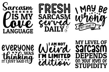 Obraz premium Elegant Funny Quotes, Labels And Badges Collection Vector Illustration for Advertising, Infographic, Packaging