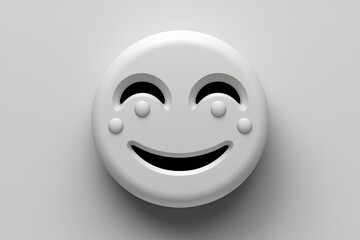 Fototapeta premium 3D Winking Emoji Isolated on White Background