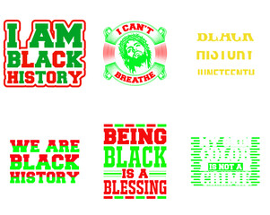 Cute Juneteenth Graphics Quotes, Typographic Emblems Set Vector Illustration for Vouchers, Flyer, Presentation