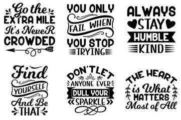 Minimalist Inspirational Phrases, Invitation Bundle Vector Illustration for Stationery, Presentation, Brochure
