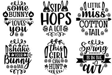 Fototapeta premium Decorative Easter Labels And Badges, Calligraphic Lettering Collection Vector Illustration for Vouchers, T-Shirt Design, Infographic