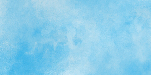 Abstract beautiful light blue cloudy sky with fogg and clouds, Creative wet ink effect sky blue color paper texture background, Chaotic light grunge texture with blurry stains.