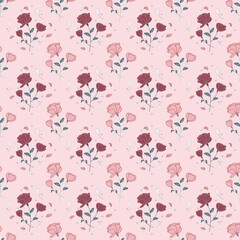 seamless pattern with flowers