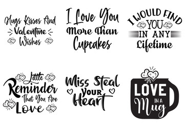 Obraz premium Elegant Valentines Invitation, Calligraphic Lettering Collection Vector Illustration for Advertising, Holiday Cards, Packaging