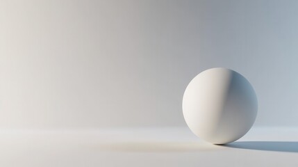 White Egg on a White Background