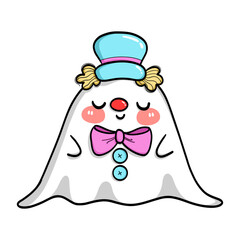 Cute Funny Ghost Cartoons, Cute Halloween Ghosts, Not Scary Ghosts, White Cloth Ghosts, Halloween Fantasy, Funny Halloween