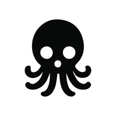 Jellyfish silhouette vector