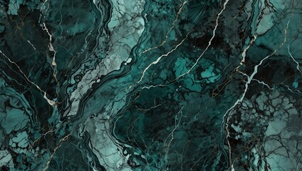 Naklejka premium Beautiful and elegant turquoise blue marble gradient photo made by AI generative