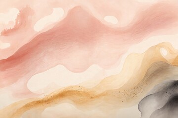 Obraz premium Abstract watercolor painting soft delicate texture background gr