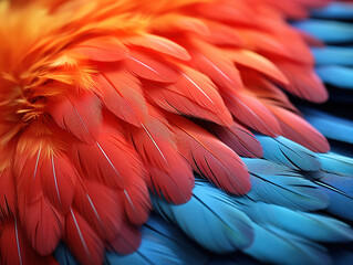 Fototapeta premium Incredible feathers arrangement