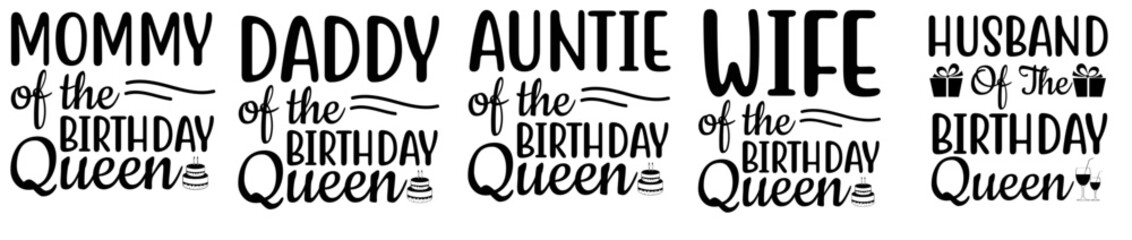 Decorative Birthday Invitation, Inscriptions Collection Vector Illustration for Magazine, Vouchers, Label