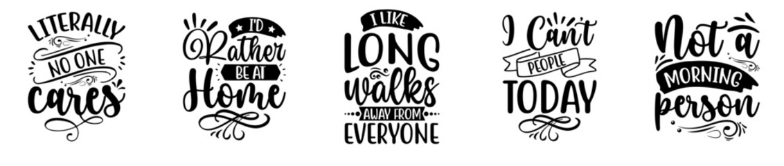 Classic Anti Valentines Day Typographic Emblems, Calligraphy Collection Vector Illustration for Postcard, Logo, Vouchers