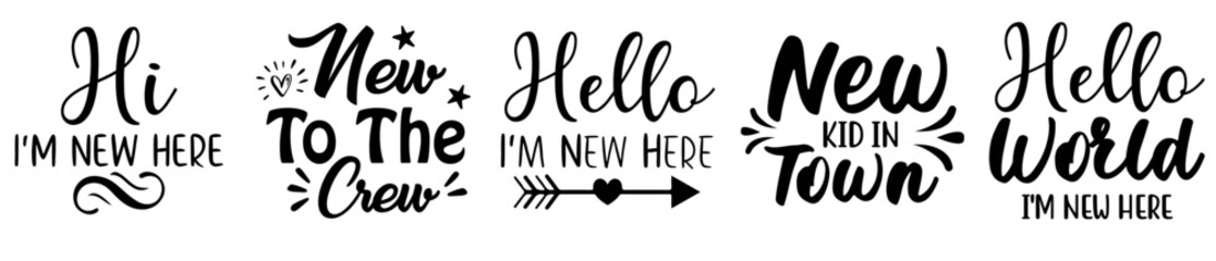 Vibrant Baby Trendy Retro Style Illustration, Quotes Pack Vector Illustration for Newsletter, Social Media Post, Flyer